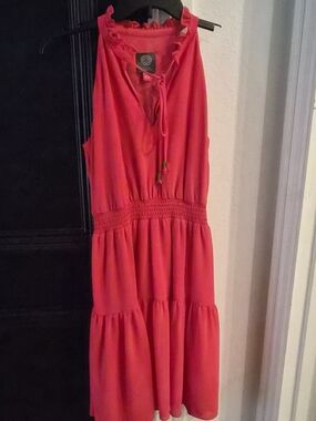 Vince Camuto Vibrant Coral Red Dress - Size 2